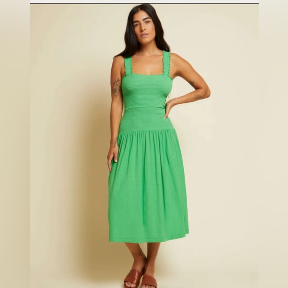 Nation LTD Green Midi Dress - Picture 1 of 4
